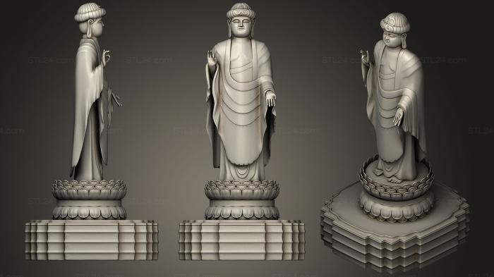 Buddha figurines (Buddha image, STKBD_0122) 3D models for cnc
